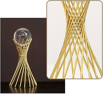Geometric Gold Crystal Ball Stand โ Modern Decorative Piece - Image 4