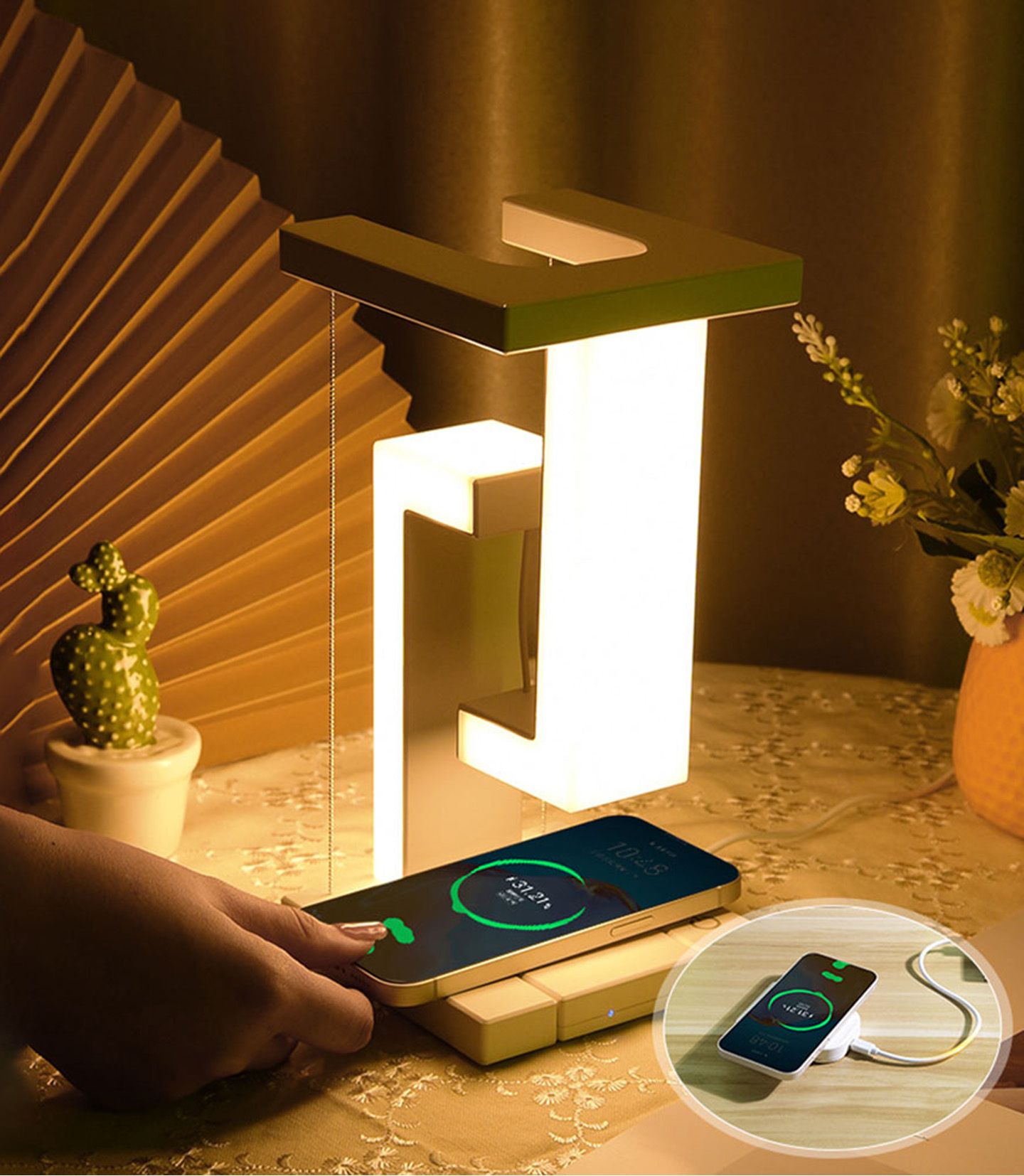 Wireless Anti-Gravity LED Lamp with USB Charging – Modern Desk Light - Image 4